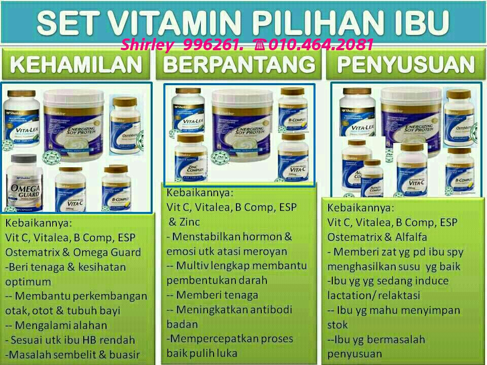 Set Vitamin pilihan ibu.. Semua yang mencuba pastinya Set Vitamin pilihan ibu.. Semua yang mencuba pastinya